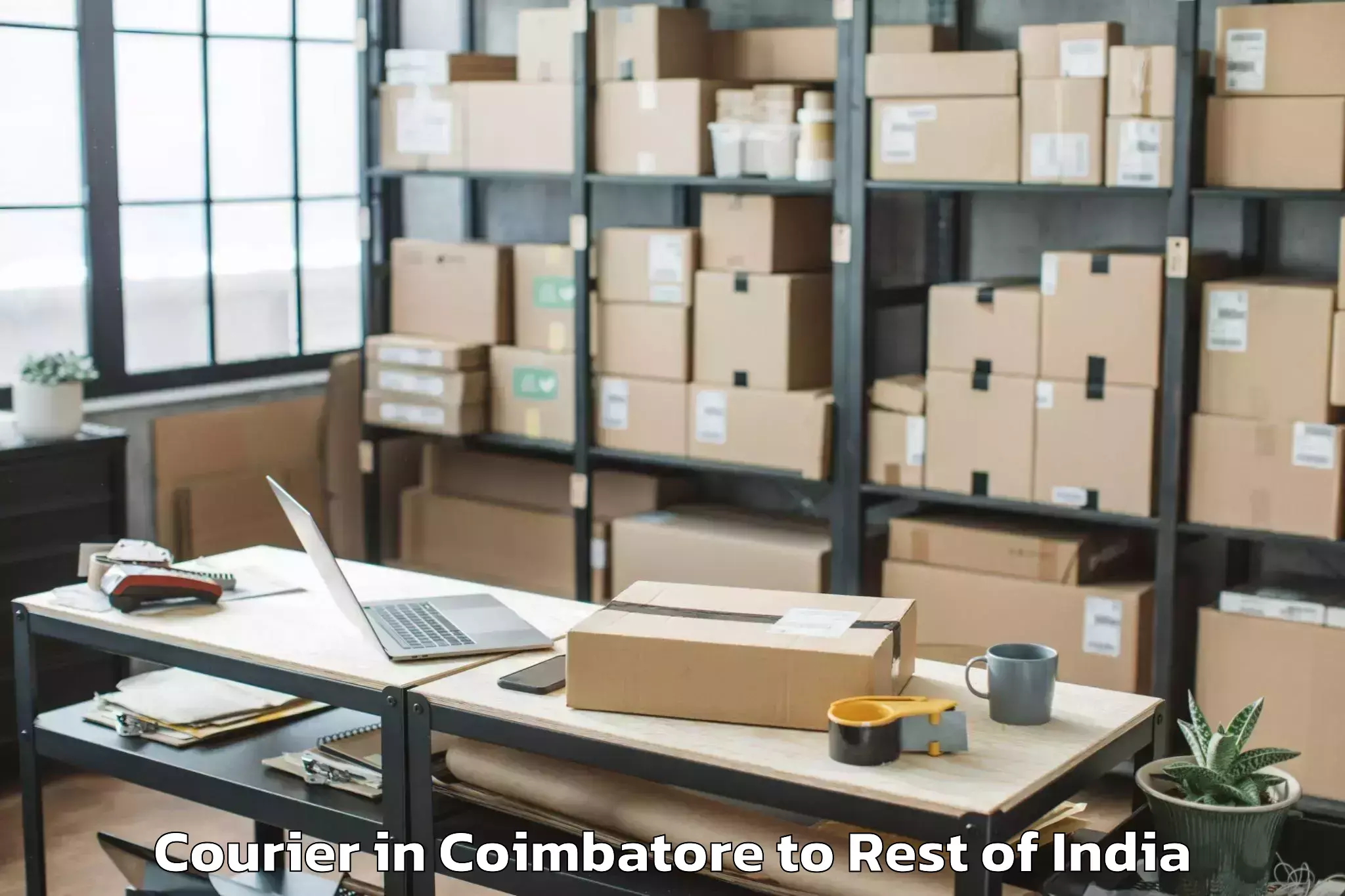 Leading Coimbatore to Zero Airport Zer Courier Provider